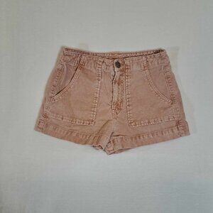 AMERICAN EAGLE OUTFITTERS Women's Pink Corduroy Shorts‎ Stretch Size 0
